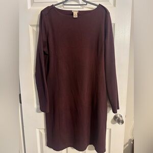 DULUTH Trading Women's Deep Burgundy Dress